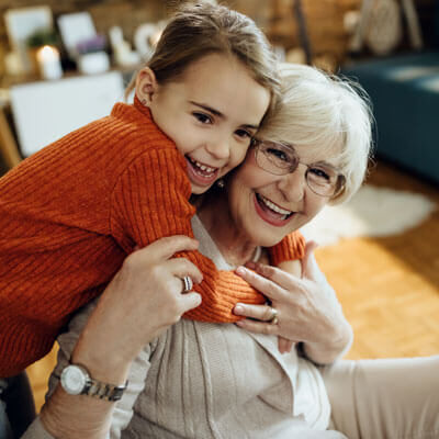 Senior Woman And Child Senior Woman And Child